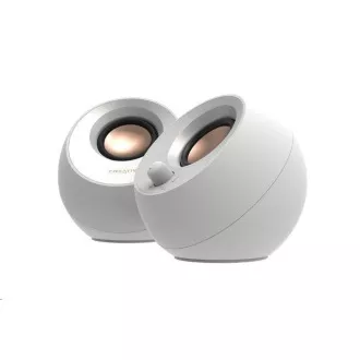 Creative PEBBLE V3, asztali 2.0 hangszórók USB-C-vel és Bluetooth 5.0-val - fehér színben