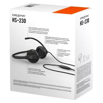 Creative HS-230 USB/jack fejhallgató Creative HS-230 USB/jack fejhallgató