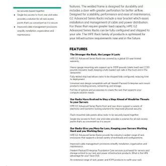 HPE Rack 36U 600mmx1075mm G2 felszereltségű, fejlett raklapos állvány oldalsó panelekkel és öblözettel