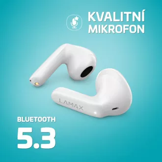 LAMAX Tones1 - vezeték nélküli fejhallgató - fehér