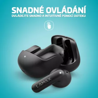 LAMAX Tones1 - vezeték nélküli fejhallgató - fekete