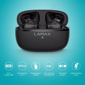 LAMAX Clips1 Play - fülhallgató fülhallgató - fekete