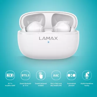 LAMAX Clips1 Play - fülhallgató fülhallgató - fehér
