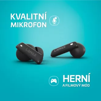 LAMAX Clips1 ANC - fülhallgató fülhallgató - fekete