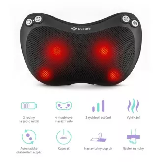TrueLife RelaxBack B3 Charge - masszázs párna újratölthető akkumulátorral