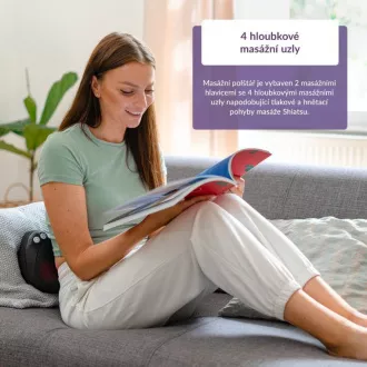 TrueLife RelaxBack B3 Charge - masszázs párna újratölthető akkumulátorral