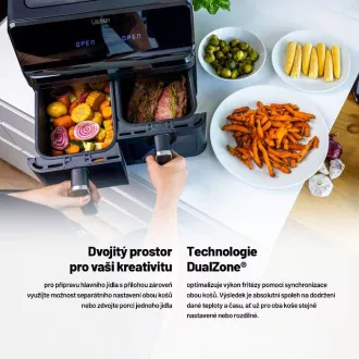 Lauben DualZone® légfritőz 8000BC
