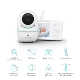 TrueLife NannyCam R4 - digitális videós bébiőr