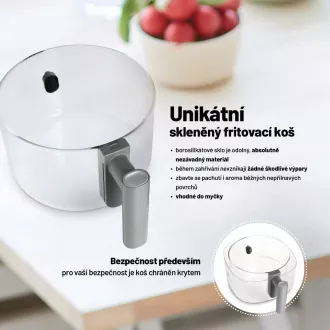 Lauben Glass&Grill Air Fryer 3in1 5500BG - forrólevegős fritőz