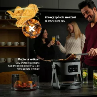 Lauben Glass&Grill Air Fryer 3in1 5500BG - forrólevegős fritőz