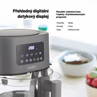 Lauben Glass&Grill Air Fryer 3in1 5500BG - forrólevegős fritőz
