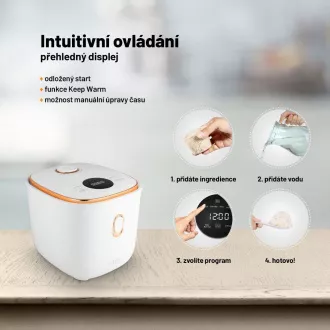 Lauben Multifunkciós rizsfőző 1200WR Rose Gold Edition - rizsfőző