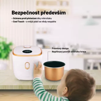 Lauben Multifunkciós rizsfőző 1200WR Rose Gold Edition - rizsfőző