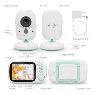 TrueLife NannyCam H32 Pro - digitális videós bébiőr