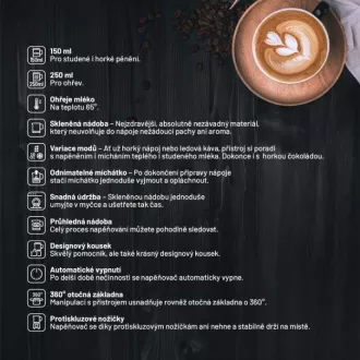 Lauben tejhabosító 600BG - tejhabosító