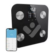 TrueLife FitShape S6 BT - Bioelektromos impedanciás bluetooth mérleg - fekete színű