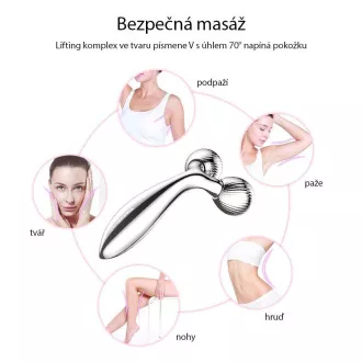 TOUCHBEAUTY 1613AS Masszázshenger arcra, ezüst színű