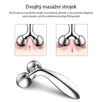 TOUCHBEAUTY 1613AS Masszázshenger arcra, ezüst színű