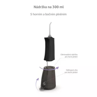 TrueLife AquaFloss Compact L100 fekete szájzuhany TrueLife AquaFloss Compact L100 fekete szájzuhany