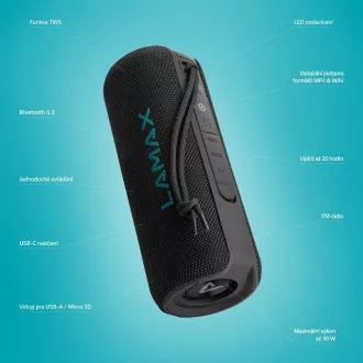 LAMAX LightNote1 - hordozható hangszóró