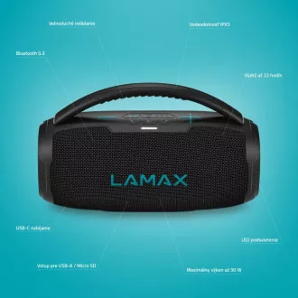 LAMAX PartyGo1 Mini - hordozható hangszóró