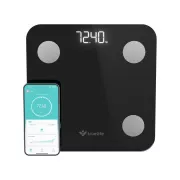 TrueLife FitScale W1 BT Black - bioelektromos impedancia bluetooth mérleg