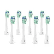 TrueLife SonicBrush Clean-sorozatú fogkefefejek, standard, fehér, 8 darabos csomag