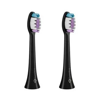 TrueLife SonicBrush Clean-sorozatú fogkefefejek, Sensitive, fekete, 2 darabos csomag