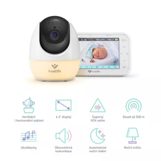 TrueLife NannyCam R4 Pro - digitális videós bébiőr