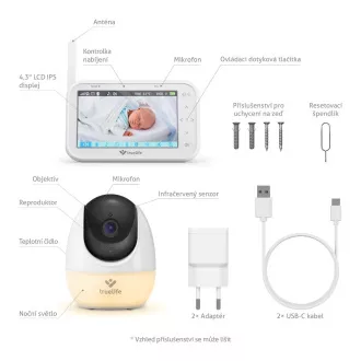 TrueLife NannyCam R4 Pro - digitális videós bébiőr