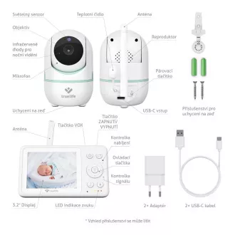 TrueLife NannyCam R4i - digitális videós bébiőr