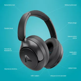 LAMAX HighComfort2 ANC Fekete