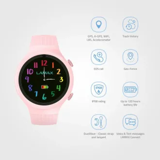 LAMAX WatchY4 Sport rózsaszín LAMAX WatchY4 Sport rózsaszín