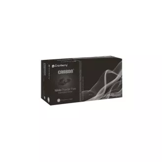 Nitril kesztyű Cranberry® Carbon, nagyon puha (latexmentes), fekete - 200 db, M Nitril kesztyű Cranberry® Carbon, nagyon puha (latexmentes), fekete - 200 db, M