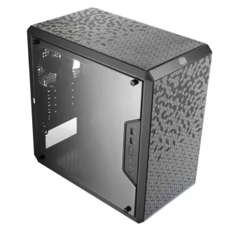 Cooler Master ház MasterBox Q300L, mATX, átlátszó oldalfal, 1x 120mm-es ventilátor, Fekete