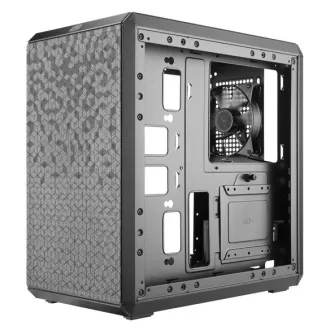 Cooler Master ház MasterBox Q300L, mATX, átlátszó oldalfal, 1x 120mm-es ventilátor, Fekete