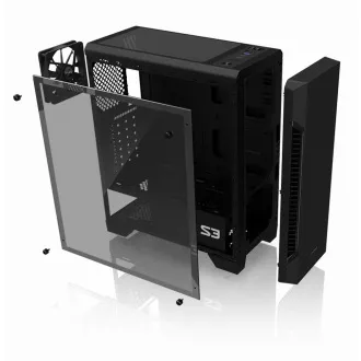 ZALMAN tok S3, ATX, tápegység nélkül ZALMAN tok S3, ATX, tápegység nélkül