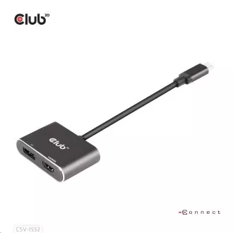 Club3D hub MST (Multi Stream Transport) USB3.2 Gen2 Type-C(DP Alt-Mode) to DisplayPort HDMI 4K60Hz (M/F) Club3D hub MST (Multi Stream Transport) USB3.2 Gen2 Type-C(DP Alt-Mode) to DisplayPort HDMI 4K60Hz (M/F)