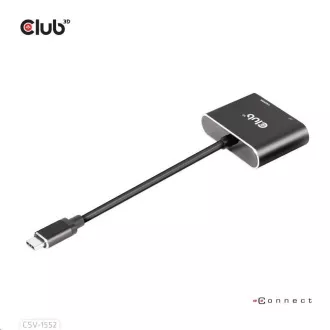 Club3D hub MST (Multi Stream Transport) USB3.2 Gen2 Type-C(DP Alt-Mode) to DisplayPort HDMI 4K60Hz (M/F) Club3D hub MST (Multi Stream Transport) USB3.2 Gen2 Type-C(DP Alt-Mode) to DisplayPort HDMI 4K60Hz (M/F)