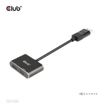 Club3D hub MST (Multi Stream Transport) DisplayPort 1.4 to DisplayPort   HDMI 4K60Hz (M/F)