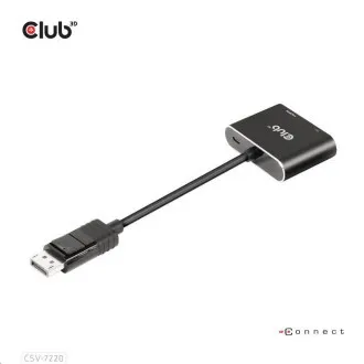 Club3D hub MST (Multi Stream Transport) DisplayPort 1.4 to DisplayPort   HDMI 4K60Hz (M/F)