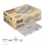 Club3D hubThunderbolt 4 hordozható 5 az 1-ben hub intelligens tápellátással