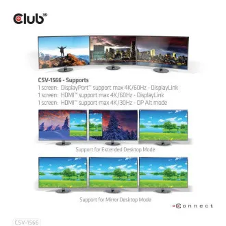 Club3D dokkolóállomás USB-C 12v1, 1xDP, 2xHDMI, 1xUSB-C, 5xUSB, 1xRJ45, 1x3.5mm, SD kártyaolvasó, fekete színben Club3D dokkolóállomás USB-C 12v1, 1xDP, 2xHDMI, 1xUSB-C, 5xUSB, 1xRJ45, 1x3.5mm, SD kártyaolvasó, fekete színben