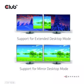 Club3D Video hub MST USB-C 2xHDMI   USB-C PD 3.0, 4K60Hz