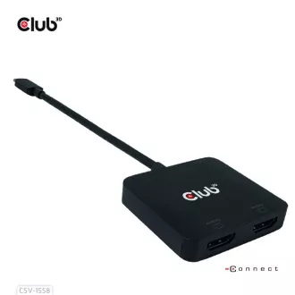 Club3D Video hub MST USB-C 2xHDMI   USB-C PD 3.0, 4K60Hz