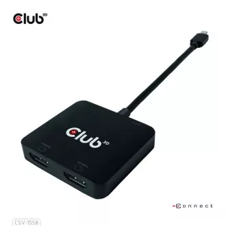 Club3D Video hub MST USB-C 2xHDMI   USB-C PD 3.0, 4K60Hz