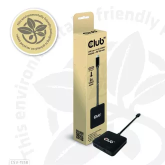 Club3D Video hub MST USB-C 2xHDMI   USB-C PD 3.0, 4K60Hz