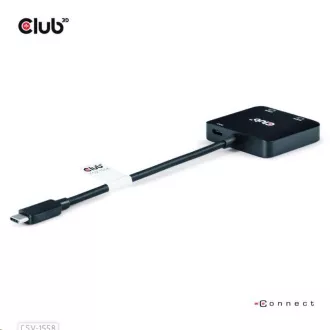 Club3D Video hub MST USB-C 2xHDMI   USB-C PD 3.0, 4K60Hz