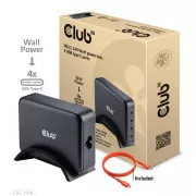 Club3D utazási töltő 240W GaN technológia, 4xUSB-C, PPS   PD 3.1 támogatás
