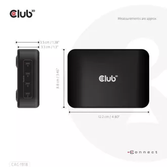 Club3D utazási töltő 240W GaN technológia, 4xUSB-C, PPS PD 3.1 támogatás Club3D utazási töltő 240W GaN technológia, 4xUSB-C, PPS PD 3.1 támogatás